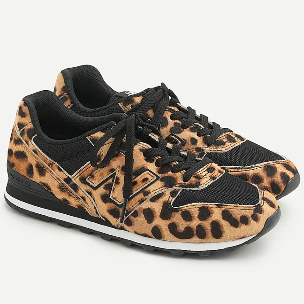 New Balance® X J.Crew 996 Sneakers in Leopard Calf Hair